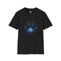 Wolf Paw Night Sky - T-shirt
